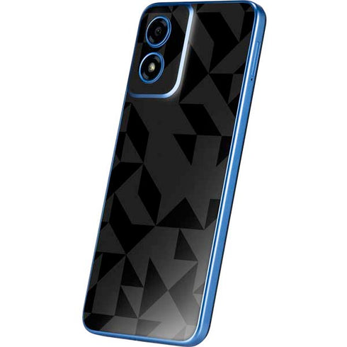 Black Geometric Moto G Play 4G (2024) Skin