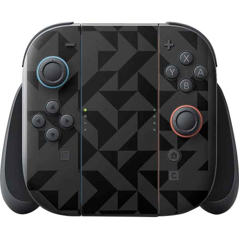 Black Geometric Nintendo Switch 2 (2025) with Joy-Con Skin