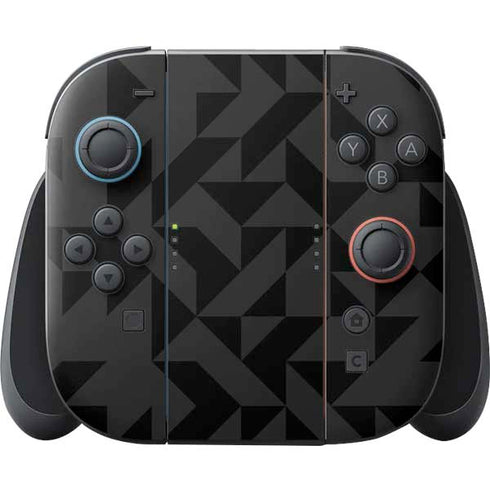 Black Geometric Nintendo Switch 2 (2025) Joy-Con Controller Skin
