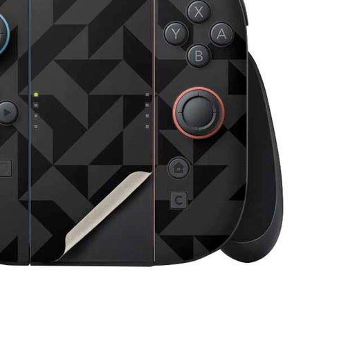 Black Geometric Nintendo Switch 2 (2025) Joy-Con Controller Skin