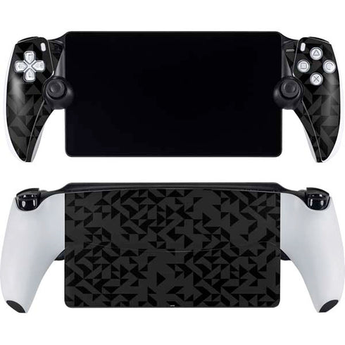 Black Geometric PlayStation PS5 Skins
