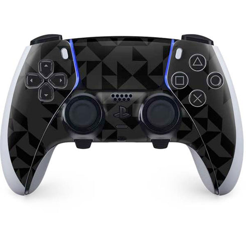 Black Geometric PS5 DualSense Edge Pro Controller Skin