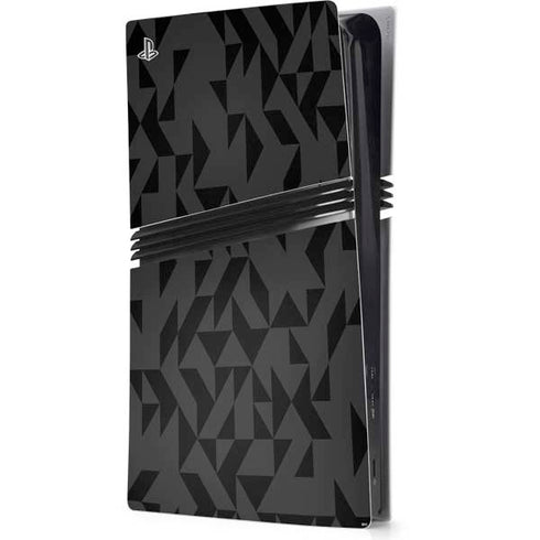 Black Geometric PS5 Pro Console Skin