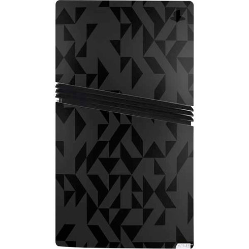 Black Geometric PS5 Pro Console Skin