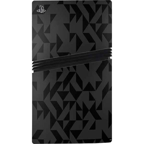 Black Geometric PS5 Pro Disk Bundle Skin
