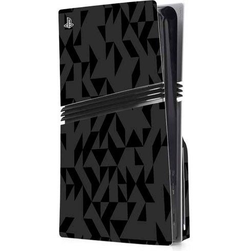 Black Geometric PlayStation PS5 Skins