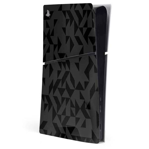 Black Geometric PlayStation PS5 Skins