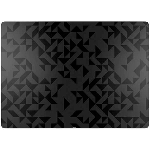 Black Geometric Surface Laptop 7 15in Skin
