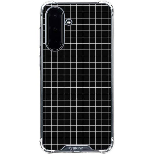 Black Grid Galaxy A36 5G Clear Case
