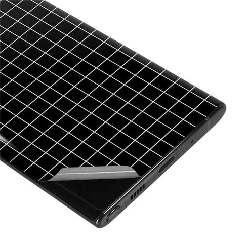 Black Grid Galaxy Note 10 Plus Skin
