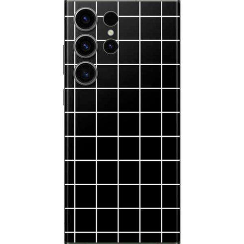 Black Grid Galaxy Skins