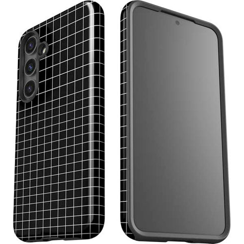 Black Grid Galaxy S25 Impact Case