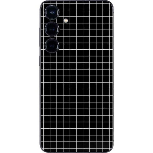 Black Grid Galaxy S25 Skin
