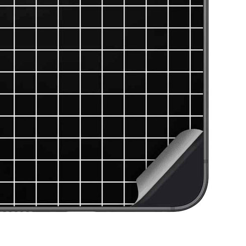 Black Grid Galaxy S25 Skin