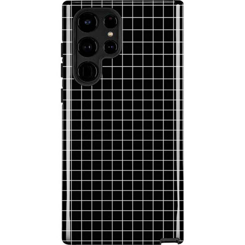 Black Grid Galaxy S25 Ultra Impact Case