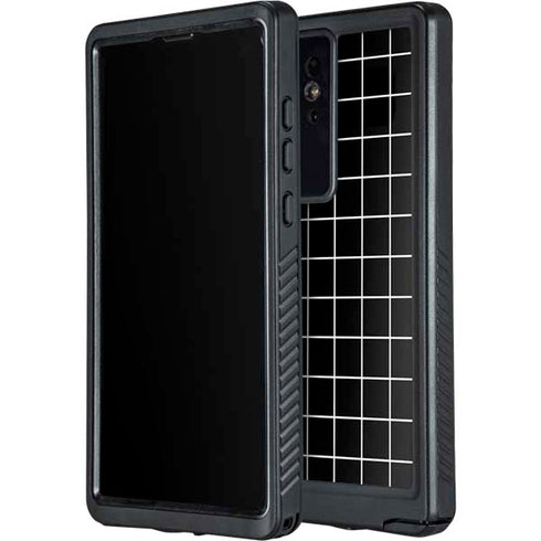 Black Grid Galaxy S24 Ultra Waterproof Case