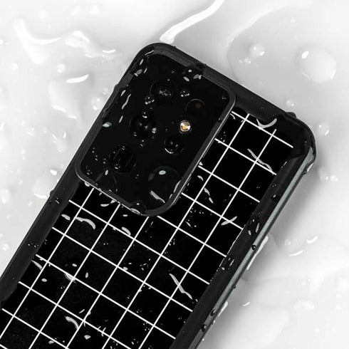 Black Grid Galaxy S24 Ultra Waterproof Case