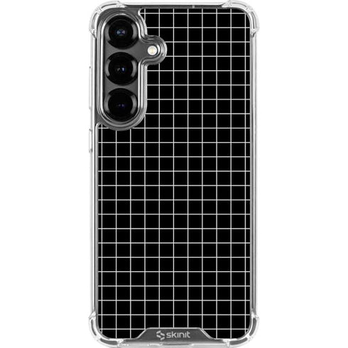 Black Grid Galaxy S26 Plus Clear Case