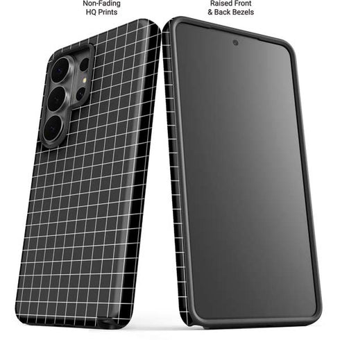 Black Grid Galaxy S26 Ultra Impact Case