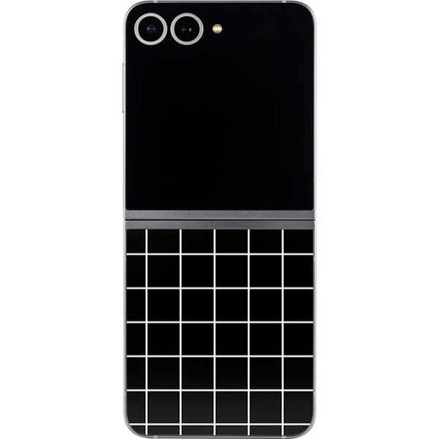 Black Grid Galaxy Z Flip6 Skin