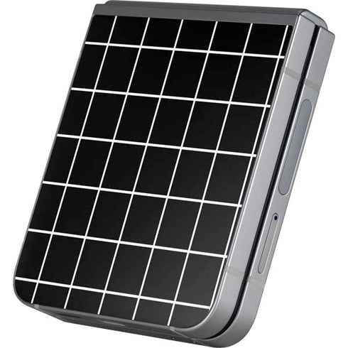 Black Grid Galaxy Z Flip6 Skin