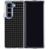 Black Grid Galaxy Z Fold5 5G Clear Case