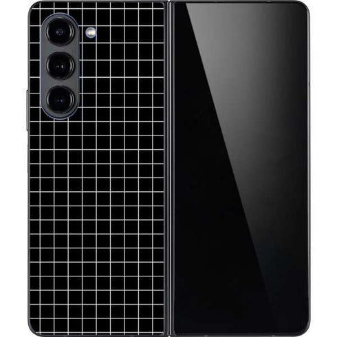 Black Grid Galaxy Z Fold5 5G Skin