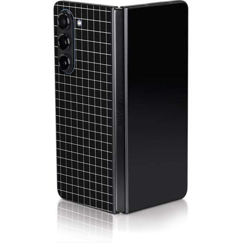 Black Grid Galaxy Z Fold5 5G Skin