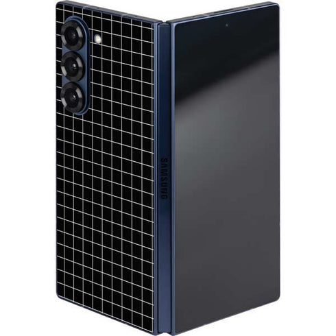 Black Grid Galaxy Z Fold6 Skin
