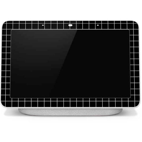 Black Grid Google Home Hub Skin