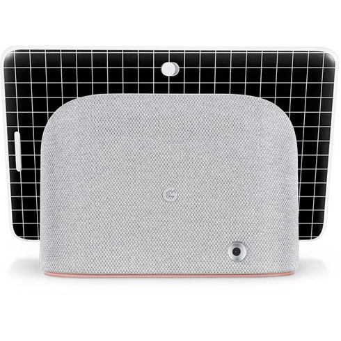 Black Grid Google Home Hub Skin