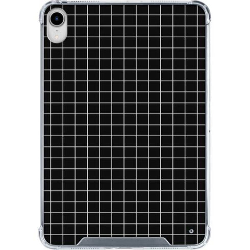 Black Grid iPad 11th Gen (2025) Clear Case