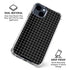 Black Grid iPhone 15 Clear Case