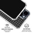Black Grid iPhone 15 Clear Case