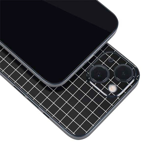 Black Grid iPhone 15 Skin