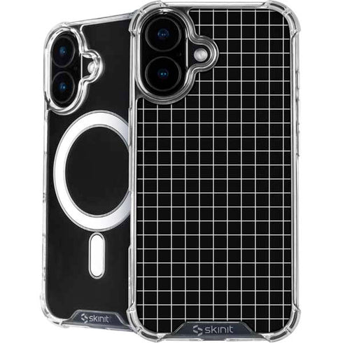 Black Grid iPhone 16 MagSafe Case