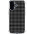 Black Grid iPhone 16 Plus Clear Case