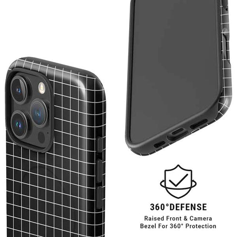Black Grid iPhone 16 Pro Magsafe Impact Case