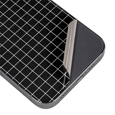 Black Grid iPhone 16 Pro Skin