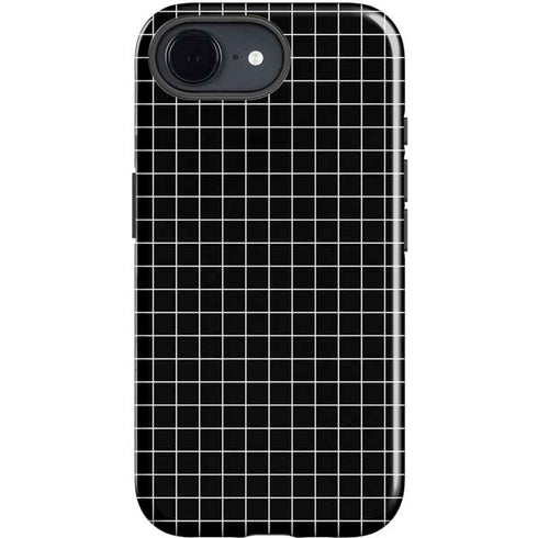 Black Grid iPhone 16e Impact Case