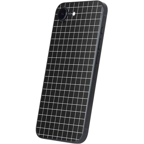 Black Grid iPhone 16e Skin