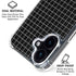 Black Grid iPhone 17 Clear Case