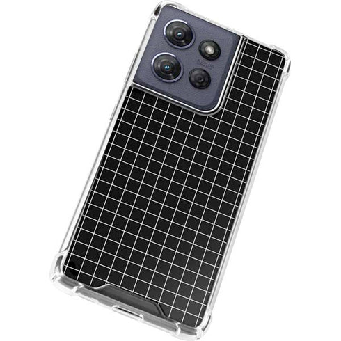Black Grid Moto G Stylus 5G (2025) Clear Case