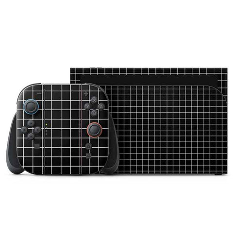Black Grid Nintendo Switch 2 (2025) with Joy-Con Skin