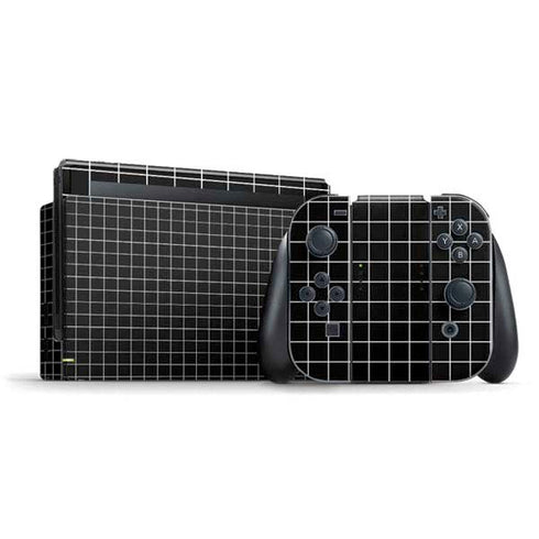 Black Grid Nintendo Skins