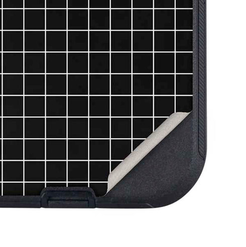 Black Grid Otterbox Defender iPhone Skin
