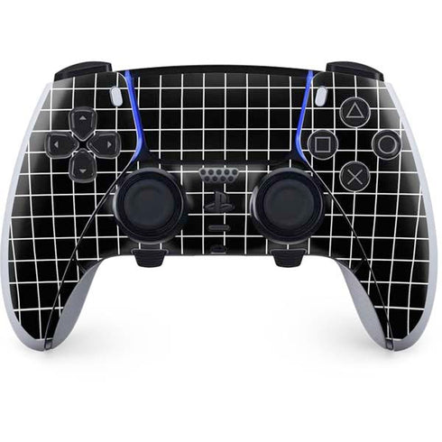 Black Grid PS5 DualSense Edge Pro Controller Skin