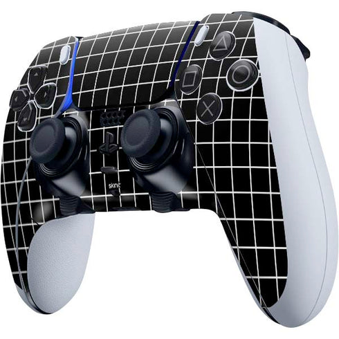 Black Grid PS5 DualSense Edge Pro Controller Skin