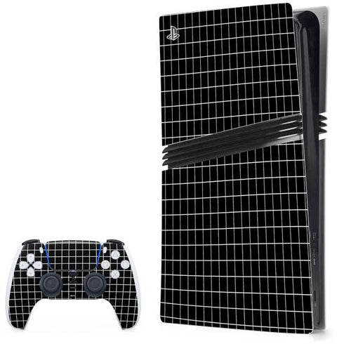 Black Grid PS5 Pro Bundle Skin