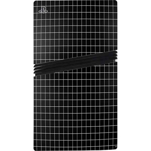 Black Grid PS5 Pro Disk Bundle Skin